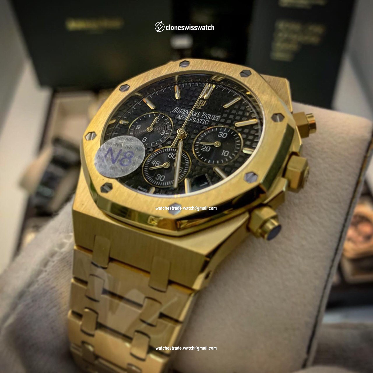 Audemars Piguet Royal Oak Chrono Limon Gold Black Dial Audemars Piguet Royal Oak Chrono Limon Gold Black Dial