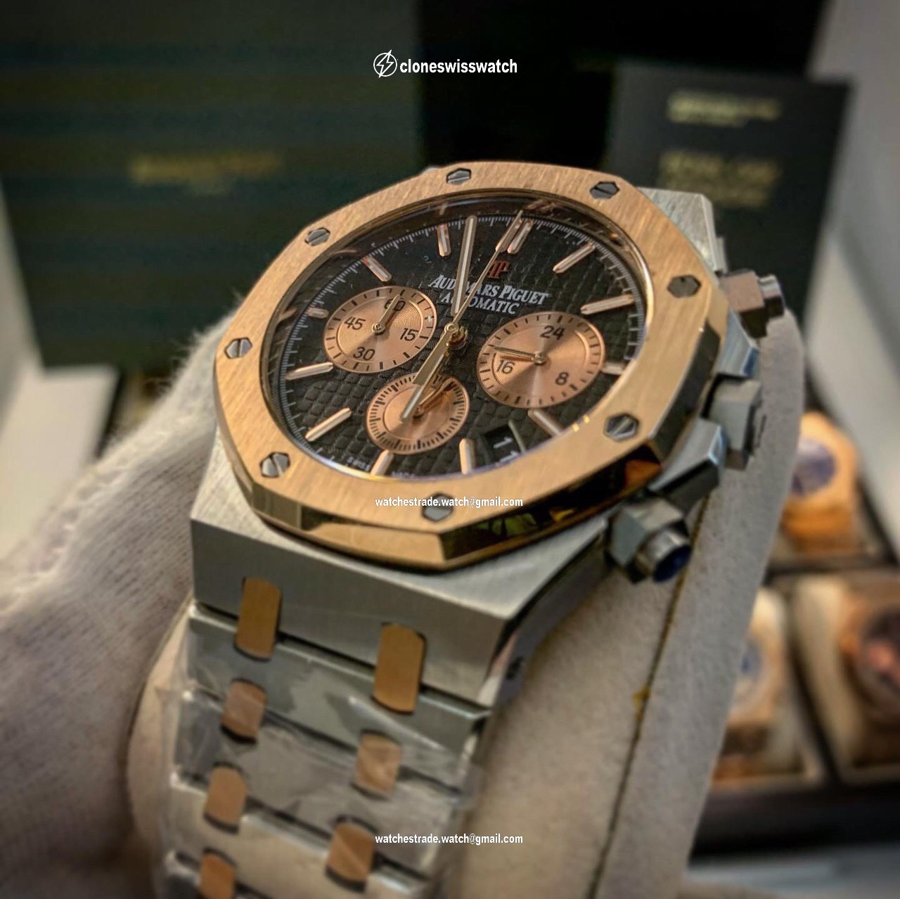 Audemars Piguet Royal Oak Chrono Silver Gold Audemars Piguet Royal Oak Chrono Silver Gold