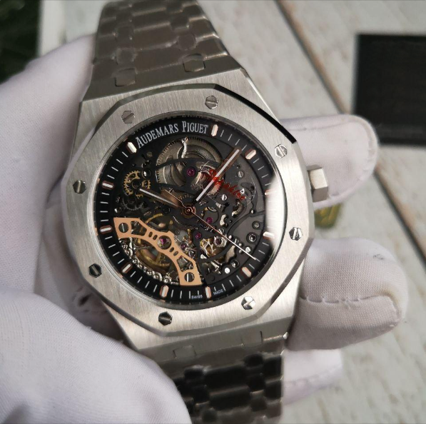 Audemars Piguet Royal Oak Silver Black Dial Skeleton Audemars Piguet Royal Oak Silver Black Dial Skeleton