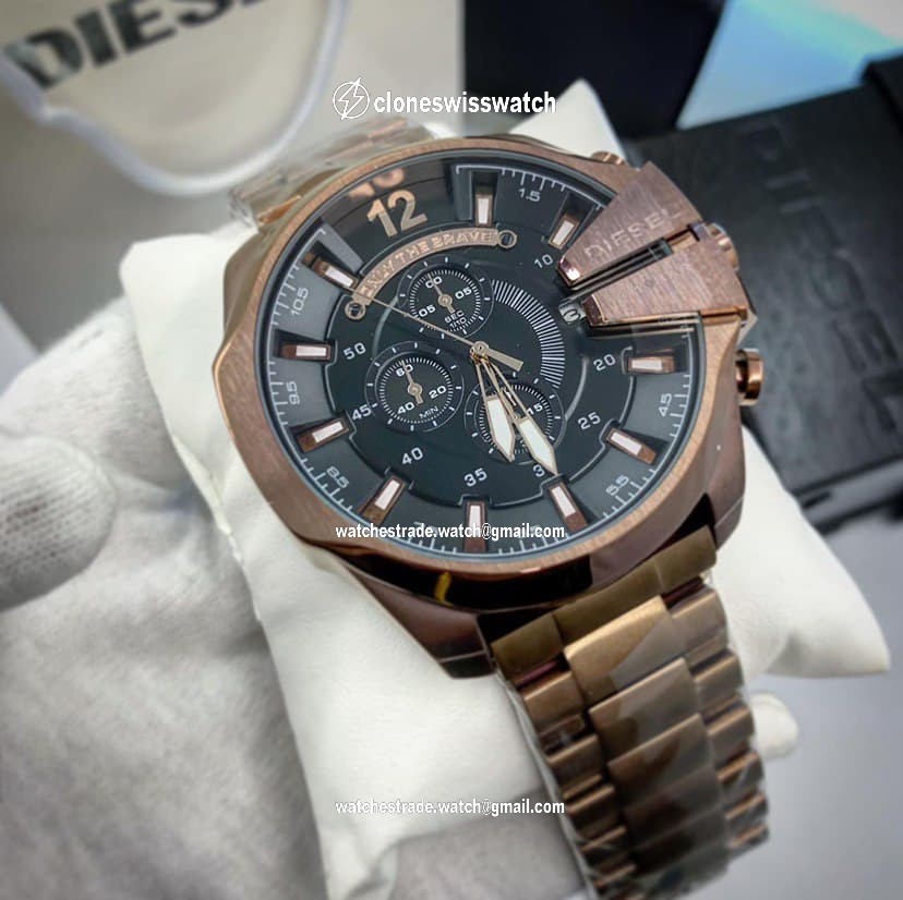 Diesel SS Strap Chrono Cheif Bronze Diesel SS Strap Chrono Cheif Bronze