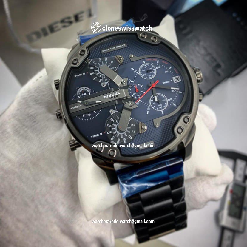 Diesel Full Black Blue Chrono Diesel Full Black Blue Chrono