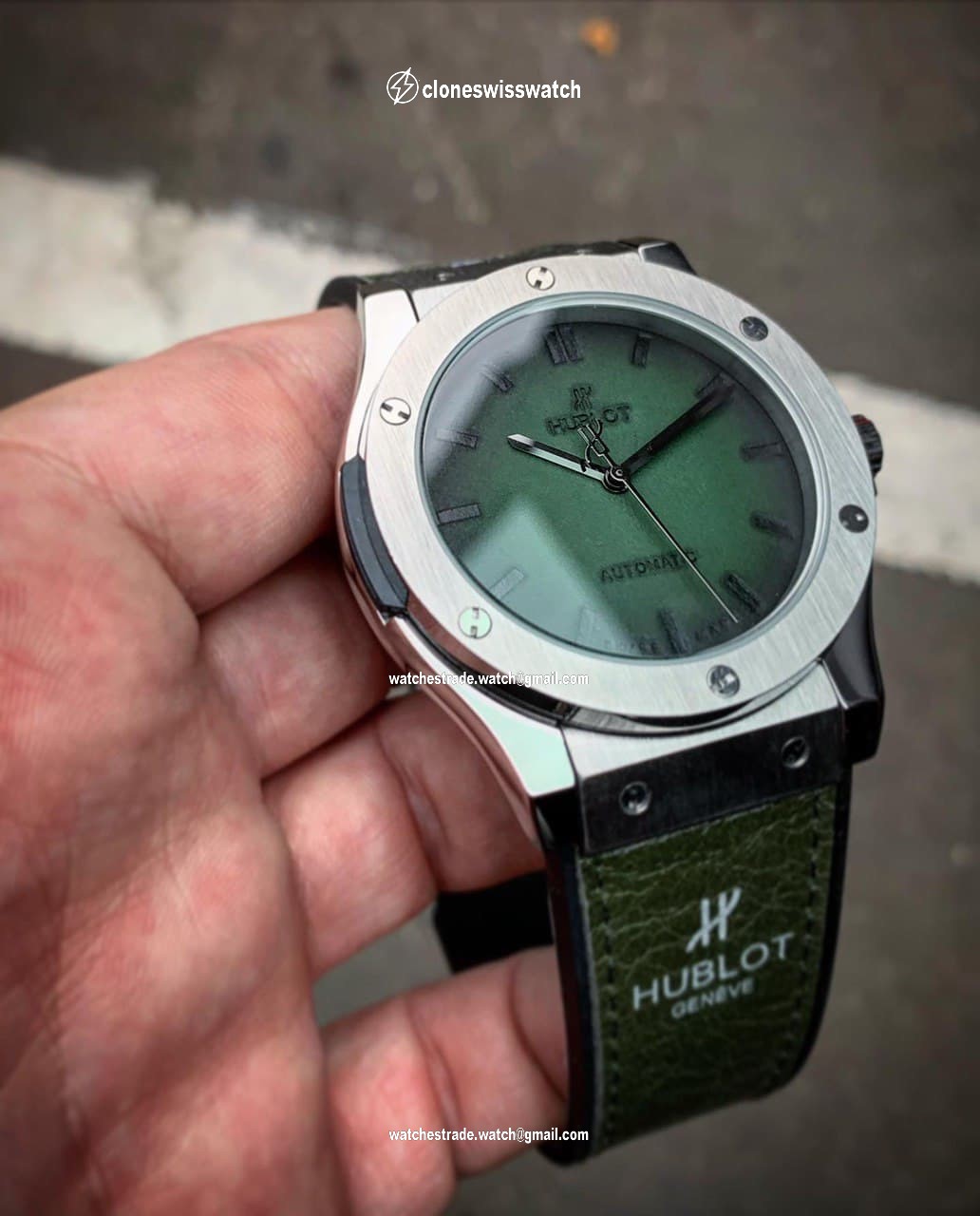 Hublot Big Bang Leather Strap Full Green Hublot Big Bang Leather Strap Full Green