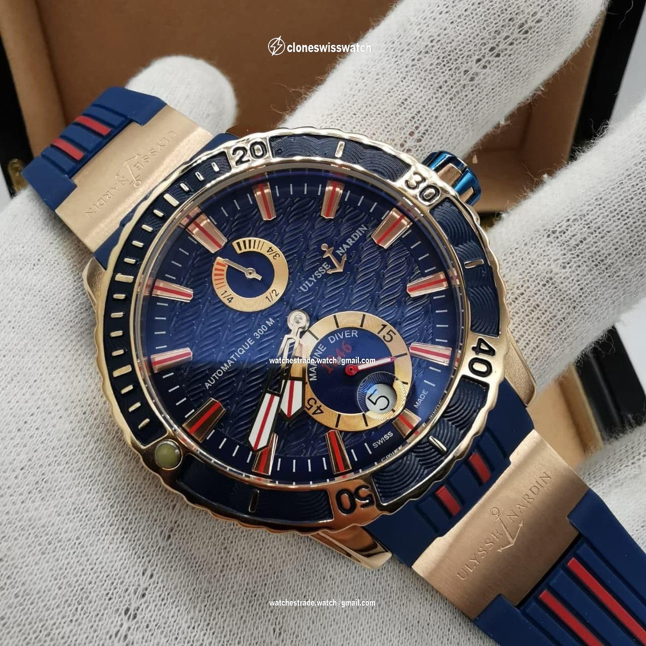 Ulysse Nardin Marine Blue Gold Hight Version Ulysse Nardin Marine Blue Gold Hight Version
