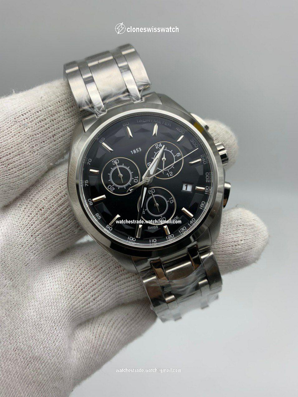 Tiss Classic Black Dial on Solid Steel Strap Tiss Classic Black Dial on Solid Steel Strap