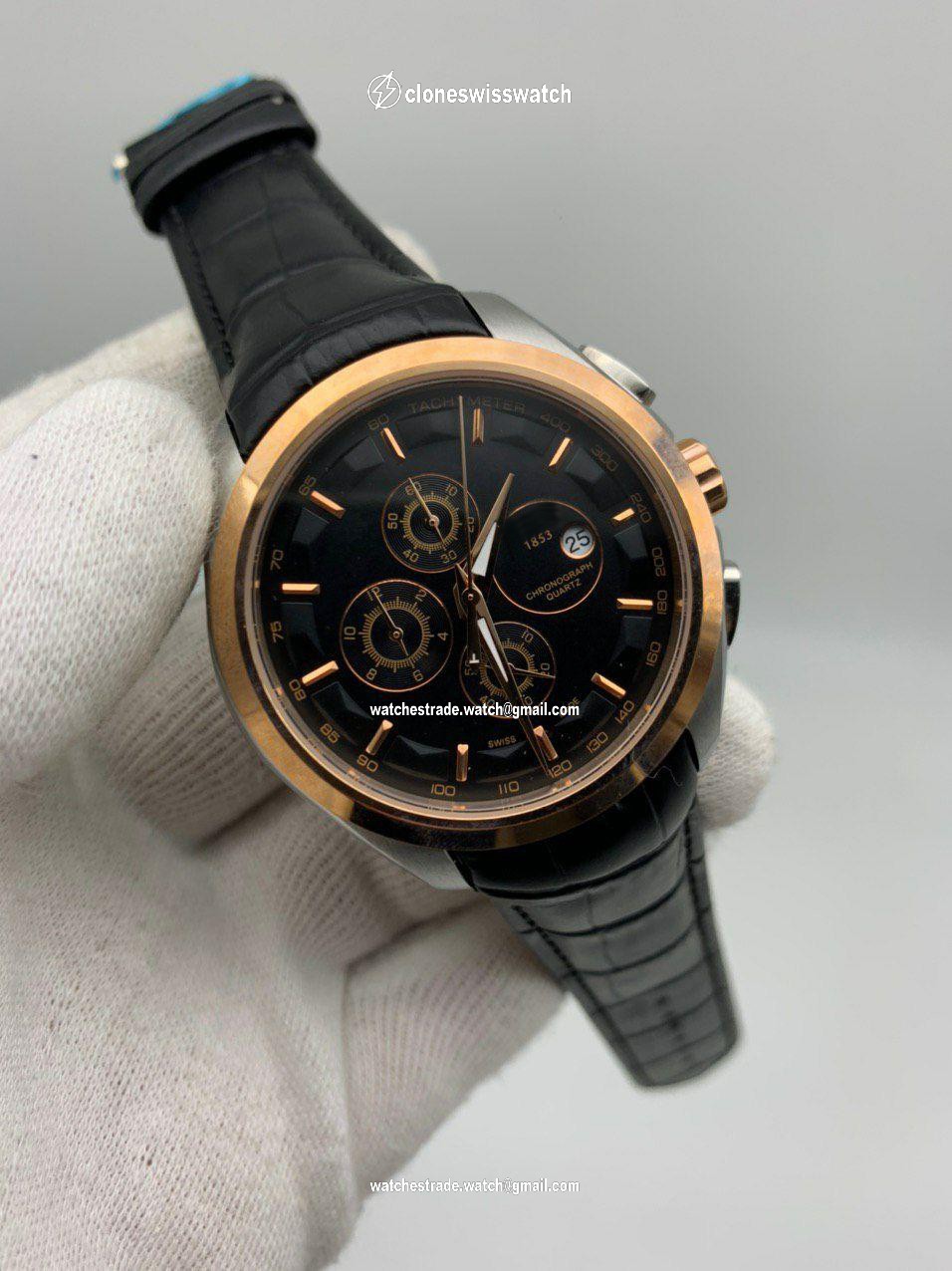 Tiss Classic White Dial on Black Lither Strap Chrono Tiss Classic White Dial on Black Lither Strap Chrono