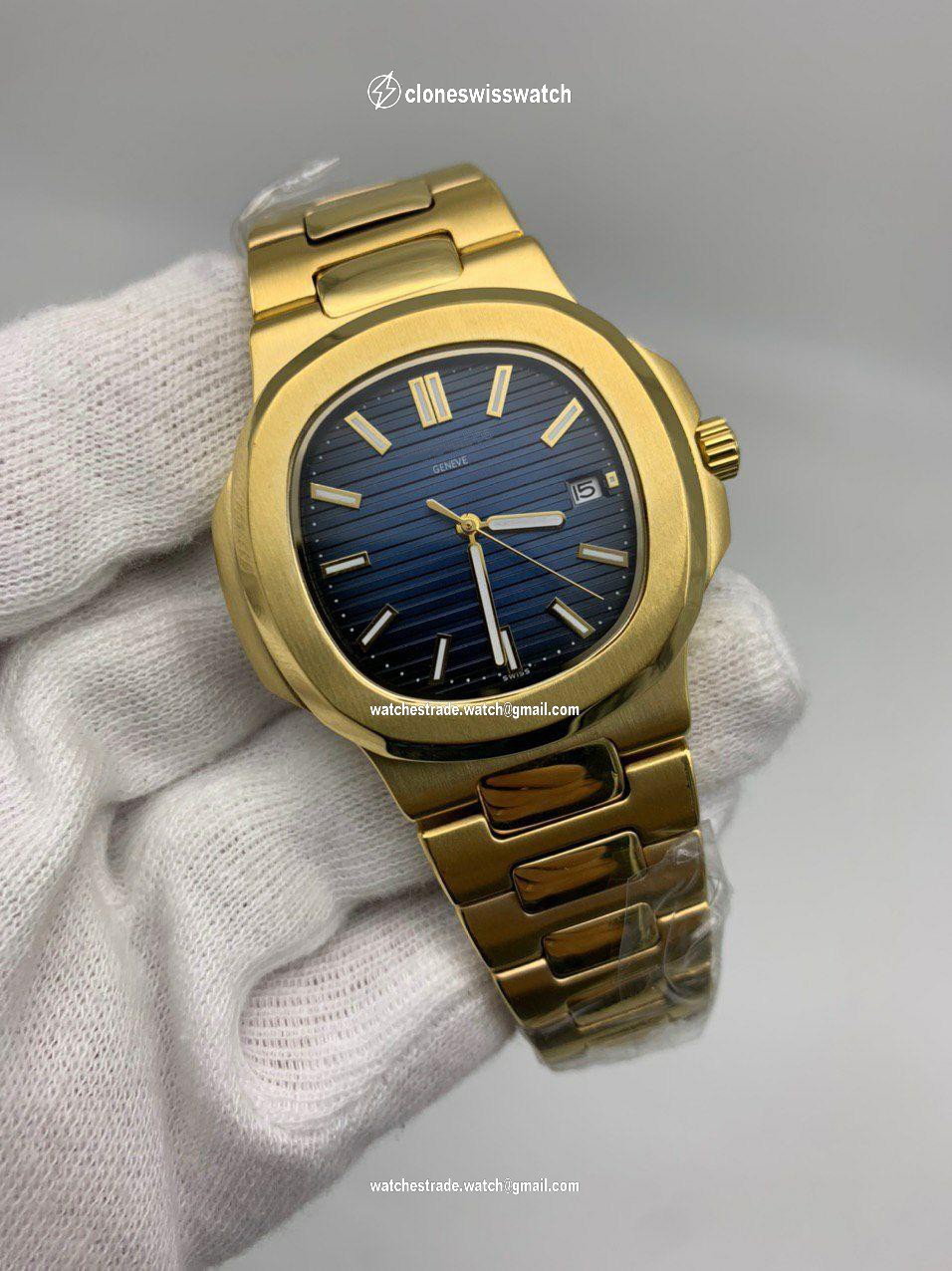PP Nautilu Blue Dial Limon Steel Strap PP Nautilu Blue Dial Limon Steel Strap