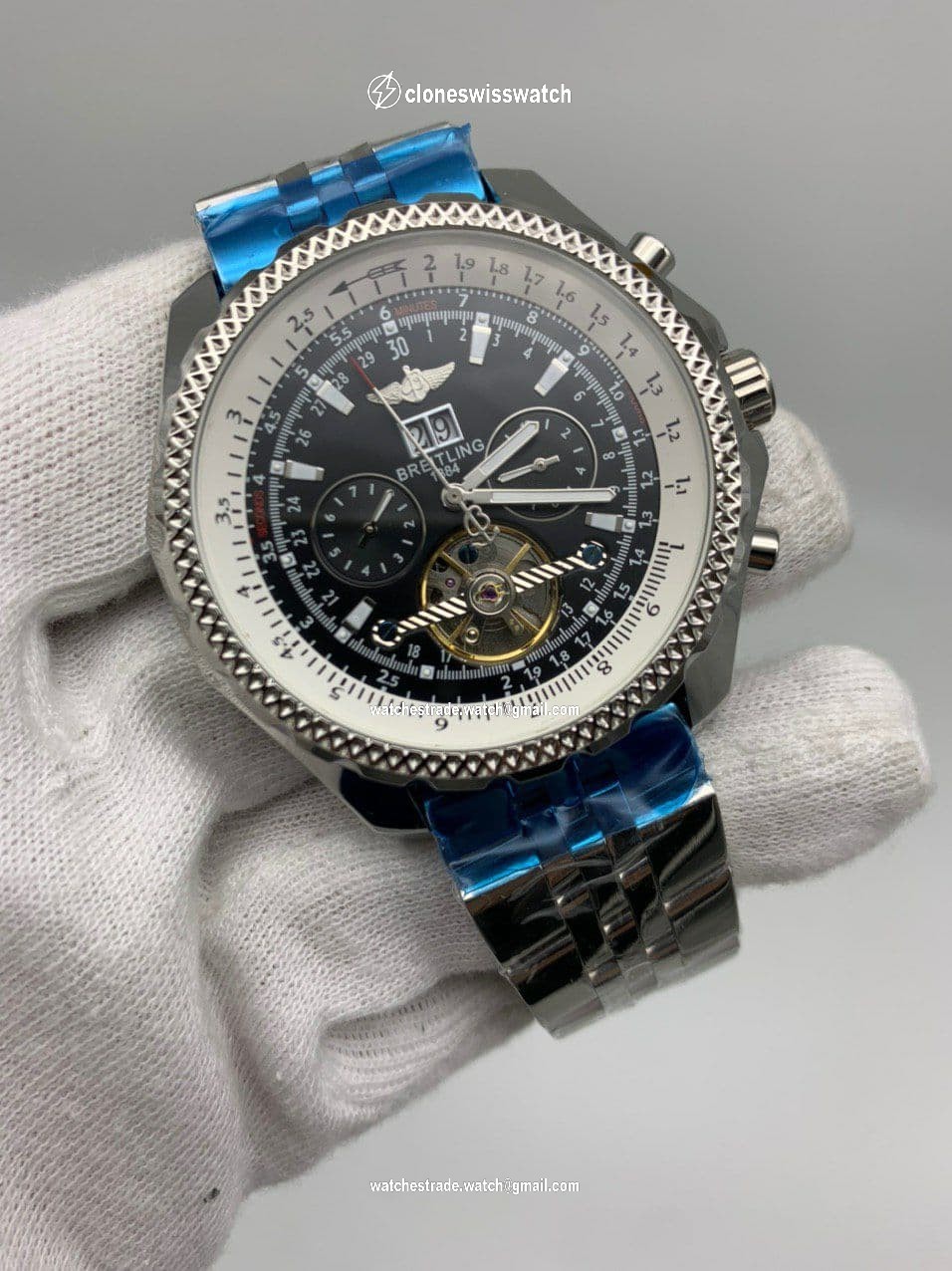 Breitling Navitimer Tourbion Black Chrono High Version on Black Leather Strap Breitling Navitimer Tourbion Black Chrono High Version on Black Leather Strap