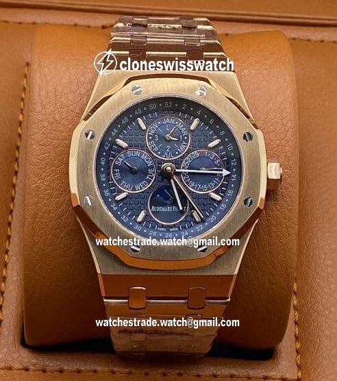 Audemars Piguet Blue Dial Perpetual Calendar High Version Gold Audemars Piguet Blue Dial Perpetual Calendar High Version Gold