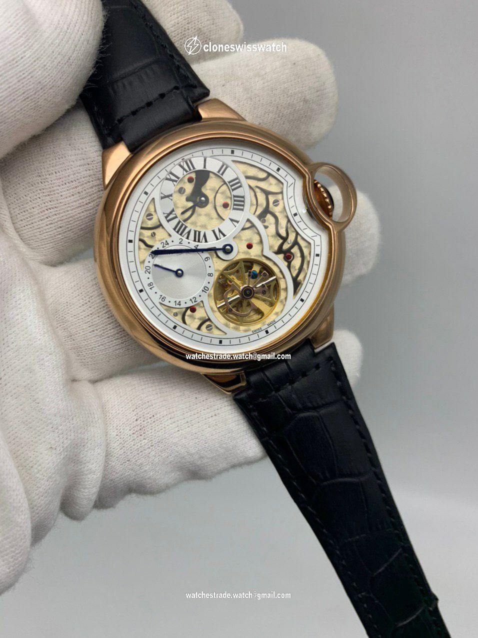 Car Santo Classic Skeleton White Dial Car Santo Classic Skeleton White Dial