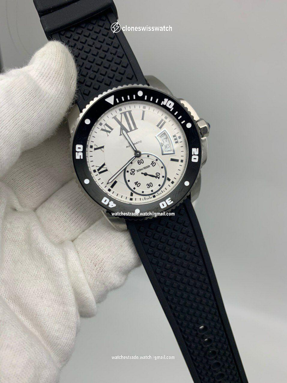 Car Classic Rome White Dial on Black Rubber Strap Car Classic Rome White Dial on Black Rubber Strap