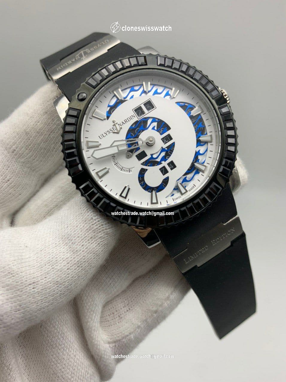 Ulysse Nardin Marine White Silver Hight Version Ulysse Nardin Marine White Silver Hight Version