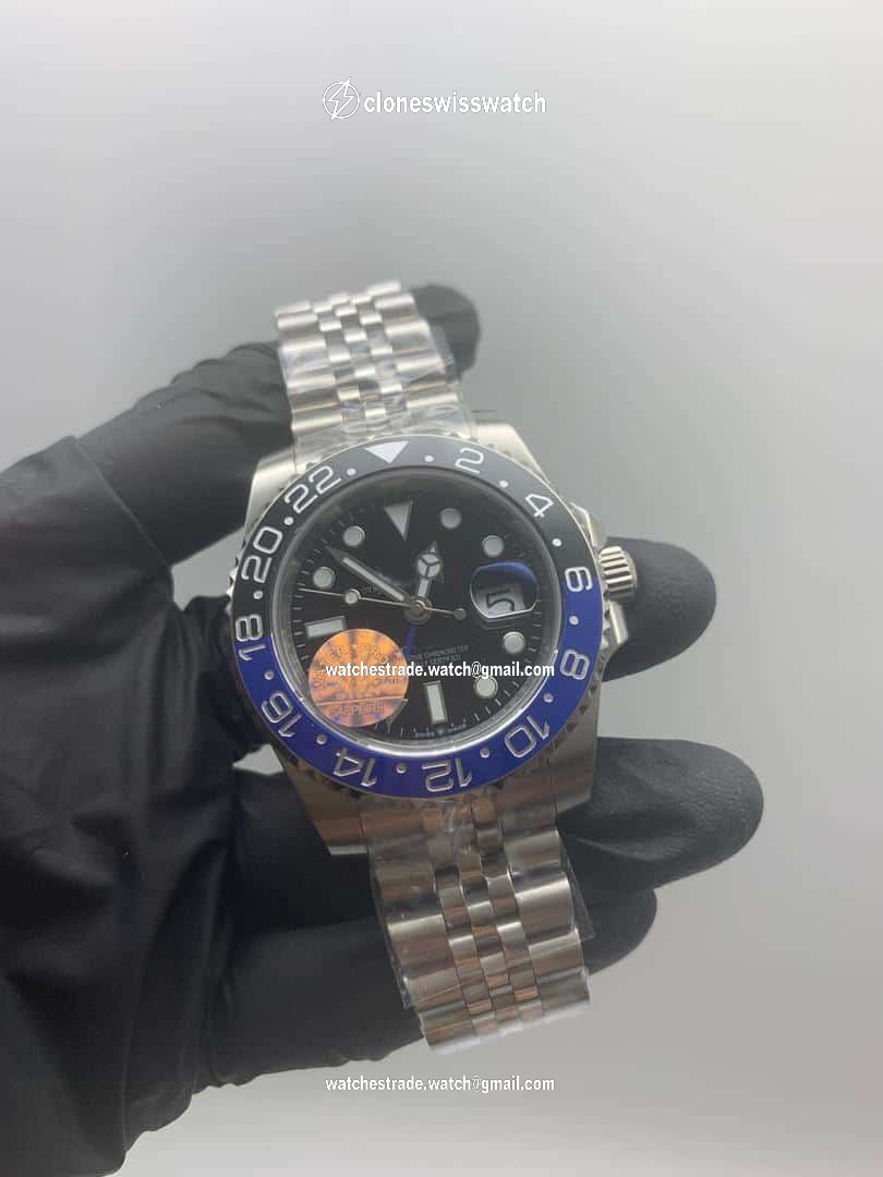 Rolers Master Black Dial Solid Steel Strap Rolers Master Black Dial Solid Steel Strap