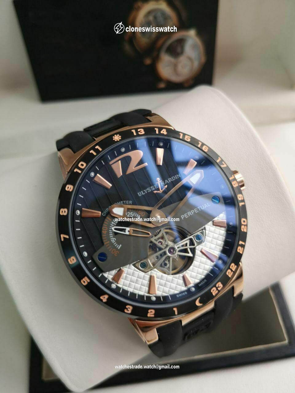 Ulysse Nardin Perpetual Gold Blue Ulysse Nardin Perpetual Gold Blue