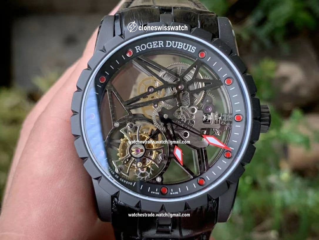 Roger Dubuis G041C - Excalibur Spider Skele Flying Tourb TI/RU Black BBR Roger Dubuis G041C - Excalibur Spider Skele Flying Tourb TI/RU Black BBR