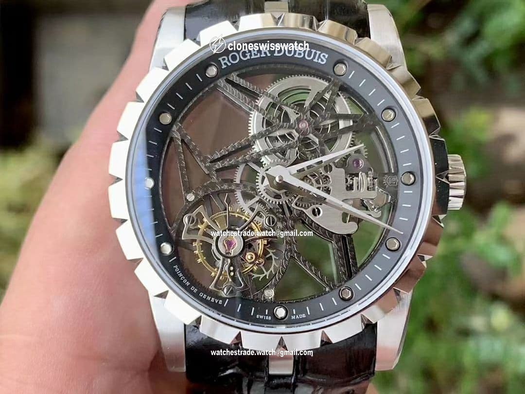 Roger Dubuis G041C - Excalibur Spider Skele Flying Tourb TI/RU Black BBR Roger Dubuis G041C - Excalibur Spider Skele Flying Tourb TI/RU Black BBR