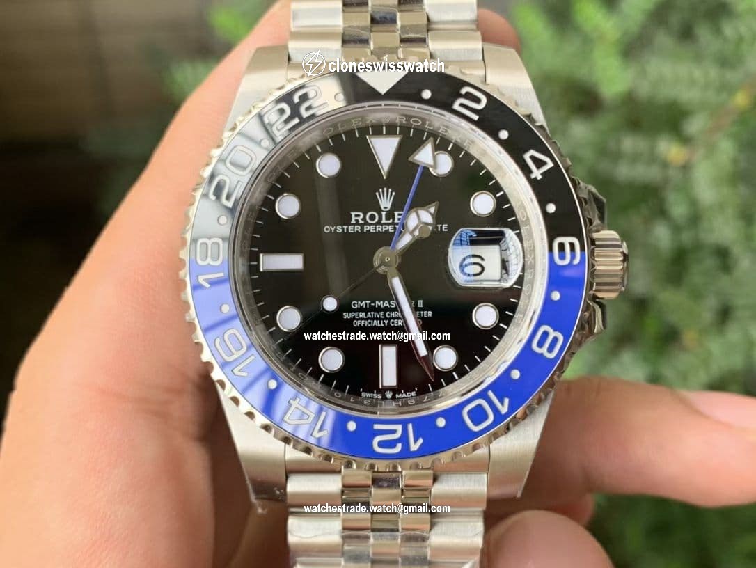 GMT Master II 126710 BLNR Batman 904L SS Noob 1:1 Best Edition on Bracelet A3285 (Correct Hand Stack) GMT Master II 126710 BLNR Batman 904L SS Noob 1:1 Best Edition on Bracelet A3285 (Correct Hand Stack)