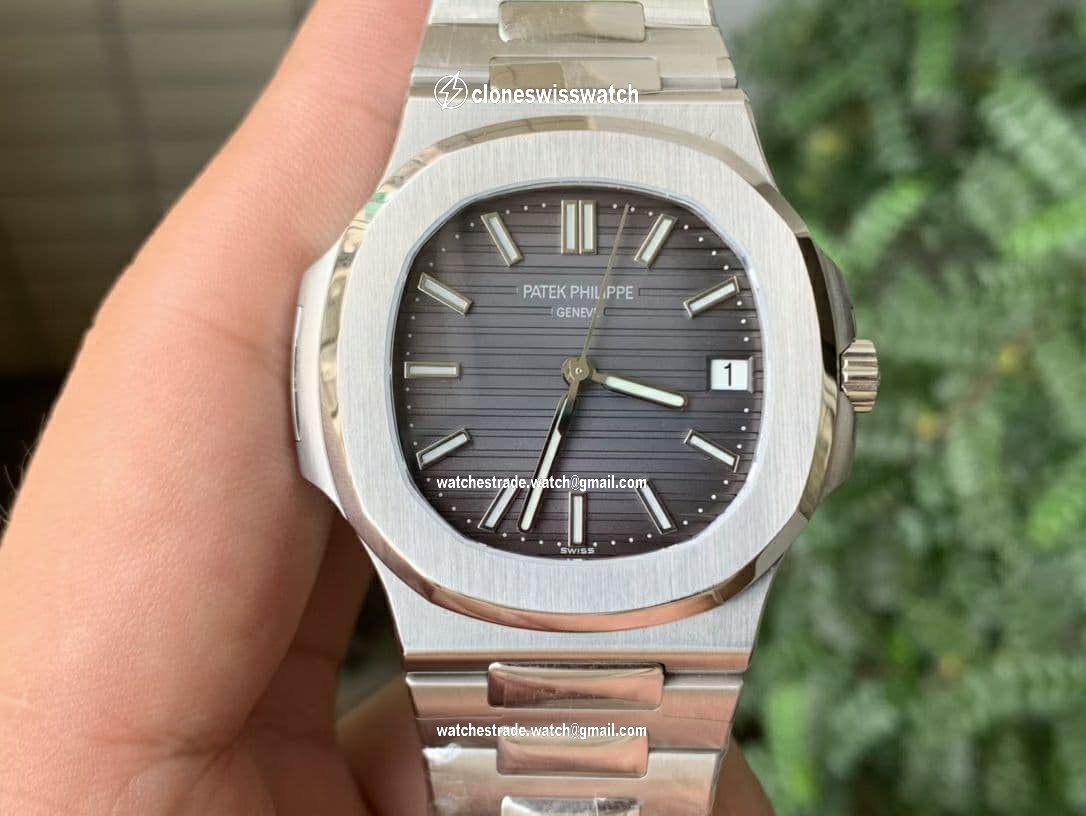 Nautilus 5711/1A PPF 1:1 Best Edition Grey Textured Dial on SS Bracelet 324CS V4 Nautilus 5711/1A PPF 1:1 Best Edition Grey Textured Dial on SS Bracelet 324CS V4
