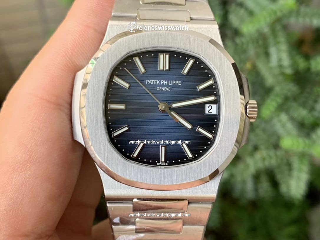 Nautilus 5711/1A PPF 1:1 Best Edition Blue Textured Dial on SS Bracelet 324CS V4 Nautilus 5711/1A PPF 1:1 Best Edition Blue Textured Dial on SS Bracelet 324CS V4