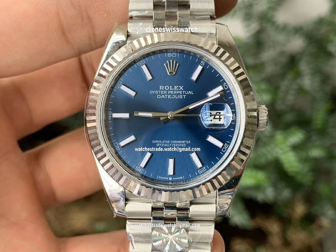 New DateJust 41 126334 ARF 1:1 Best Edition 904L Steel Blue Dial on Jubilee Bracelet A2824 New DateJust 41 126334 ARF 1:1 Best Edition 904L Steel Blue Dial on Jubilee Bracelet A2824