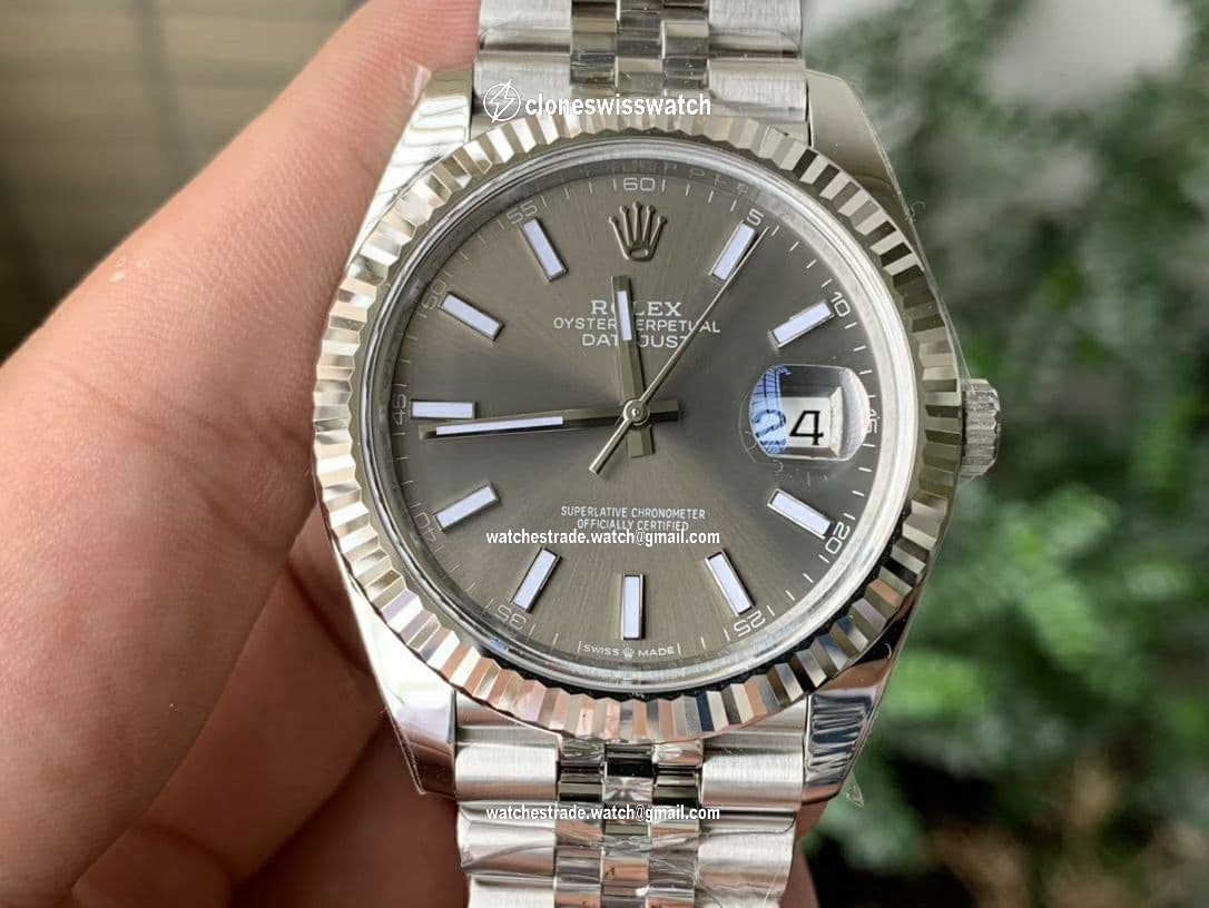 New DateJust 41 126334 ARF 1:1 Best Edition 904L Steel Gray Dial on Jubilee Bracelet A2824 New DateJust 41 126334 ARF 1:1 Best Edition 904L Steel Gray Dial on Jubilee Bracelet A2824