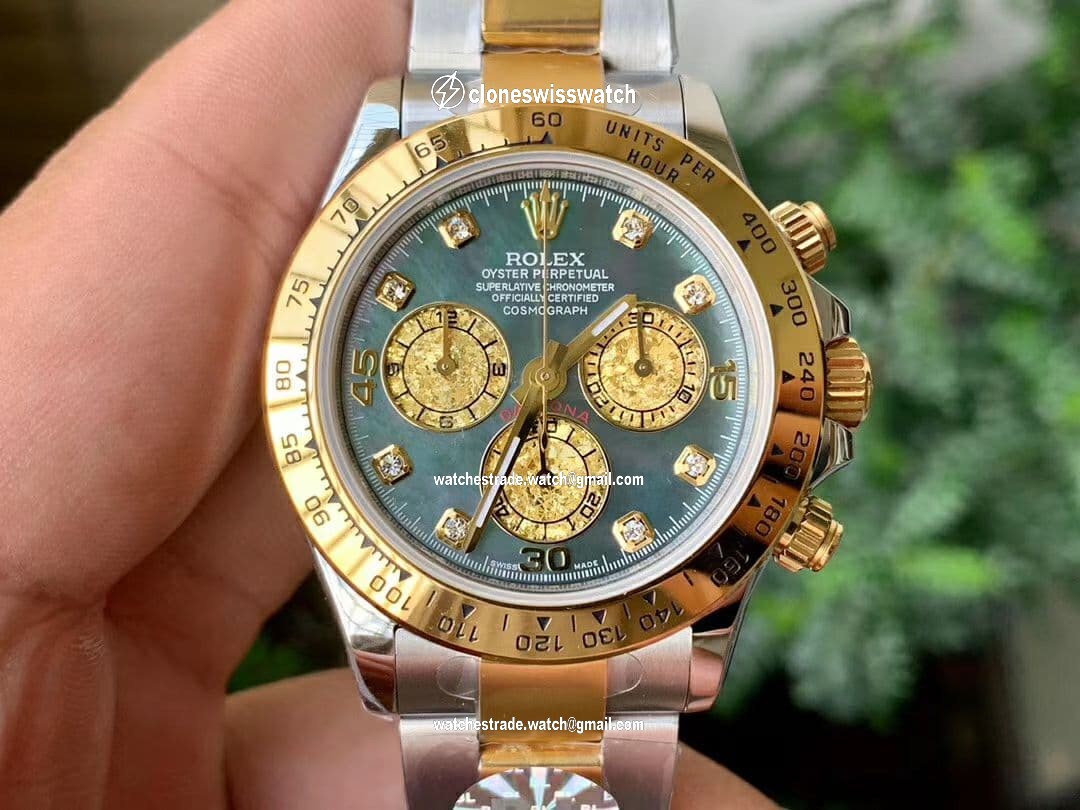 Daytona 116503 SS/YG JHF Best Edition Blue MOP Dial on SS/YG Bracelet A4130 Daytona 116503 SS/YG JHF Best Edition Blue MOP Dial on SS/YG Bracelet A4130