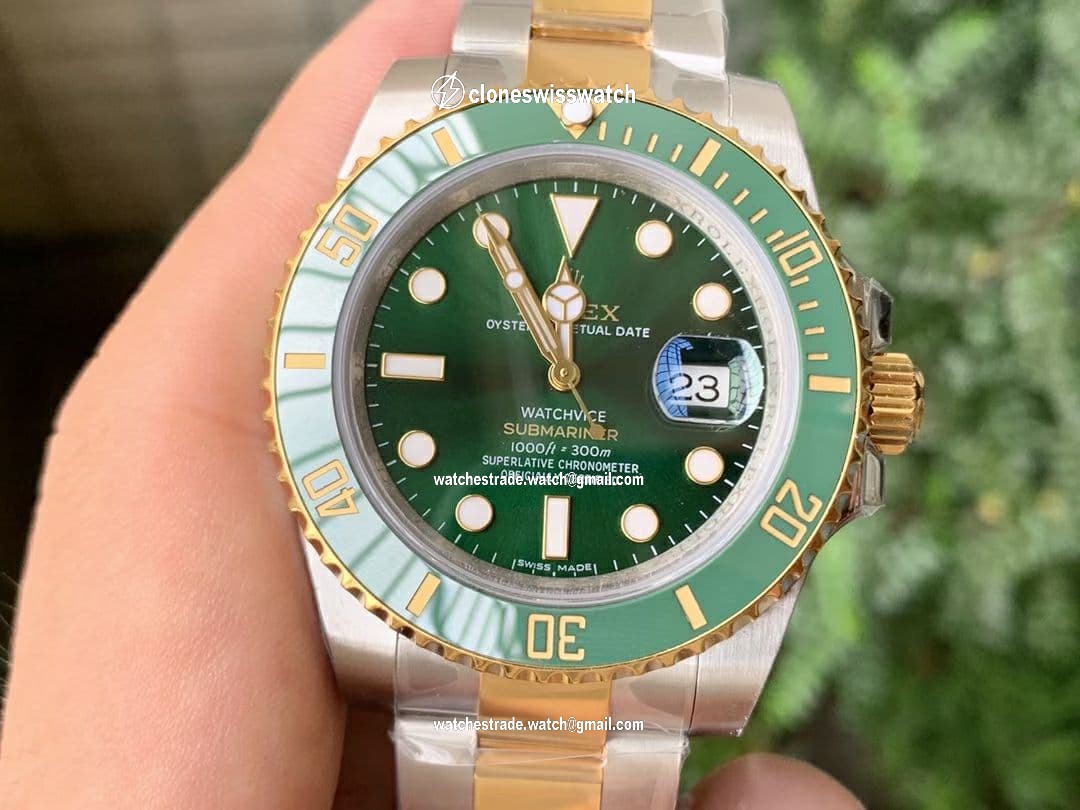 Submariner 116613 LV VRF Best Edition YG Wrapped Bezel Green Dial on SS/YG Bracelet A2836 MAX Version Submariner 116613 LV VRF Best Edition YG Wrapped Bezel Green Dial on SS/YG Bracelet A2836 MAX Version