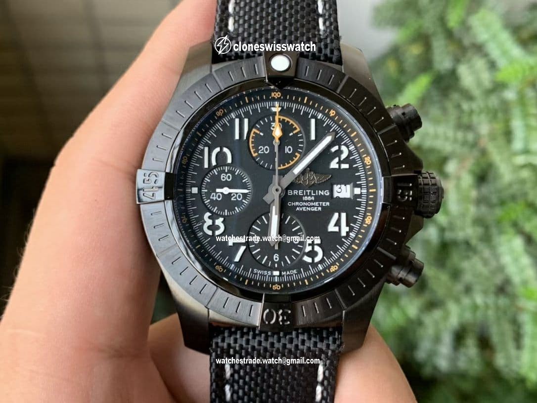 Avenger II Seawolf Chronograph PVD Titanium OXF Best Edition Black Dial on Black Nylon Strap A7750 Avenger II Seawolf Chronograph PVD Titanium OXF Best Edition Black Dial on Black Nylon Strap A7750