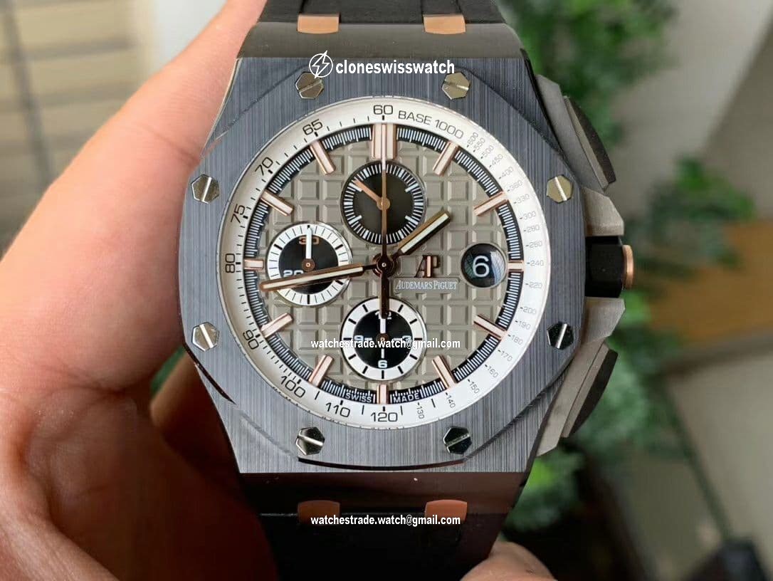 Royal Oak Offshore 44mm Black Ceramic Germany Edition JF 1:1 Best Edition on Rubber Strap A3126 V2 Royal Oak Offshore 44mm Black Ceramic Germany Edition JF 1:1 Best Edition on Rubber Strap A3126 V2