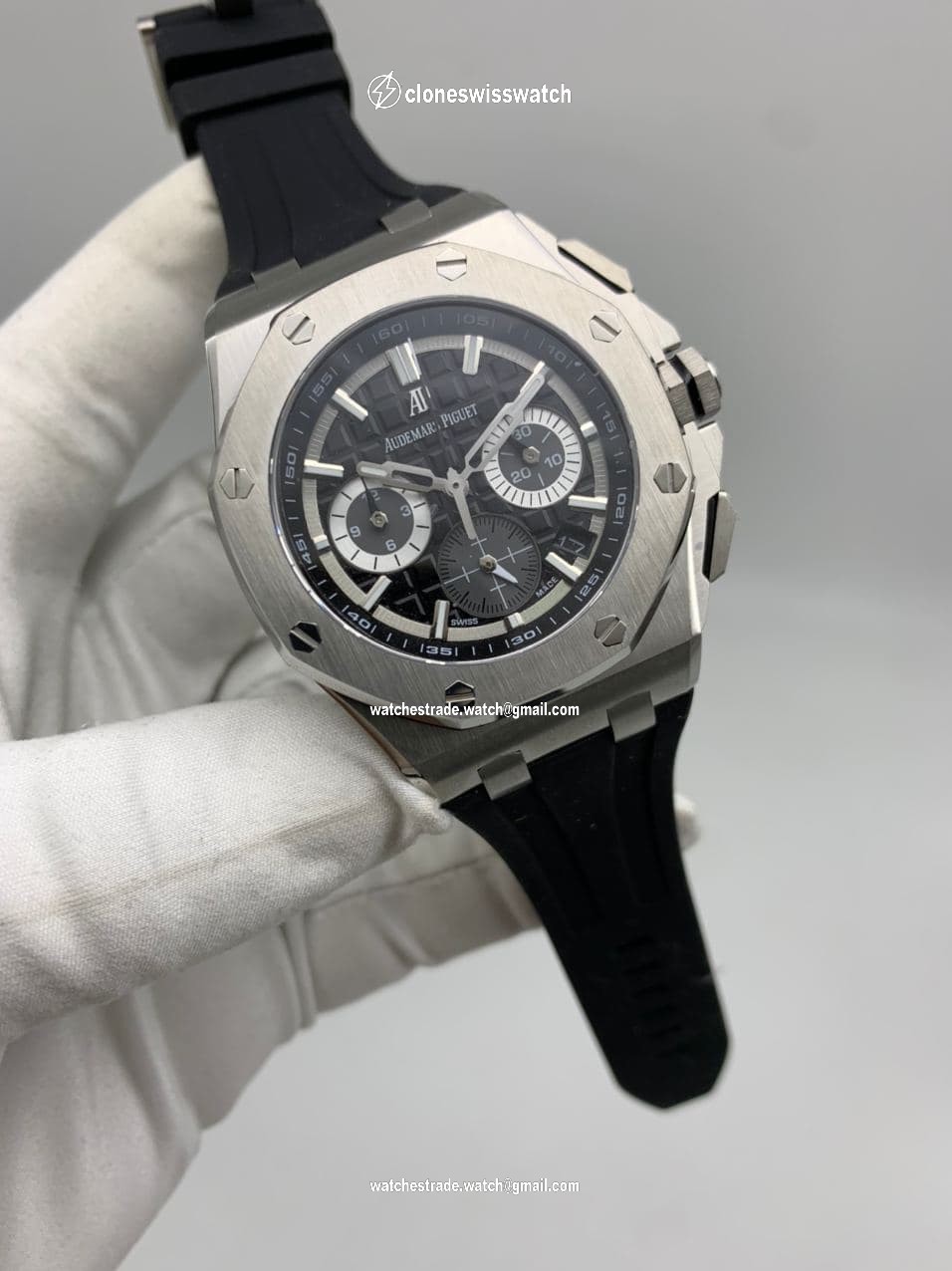 Audemars Piguet Royal Oak Offshore Full Black Silver Chrono Audemars Piguet Royal Oak Offshore Full Black Silver Chrono
