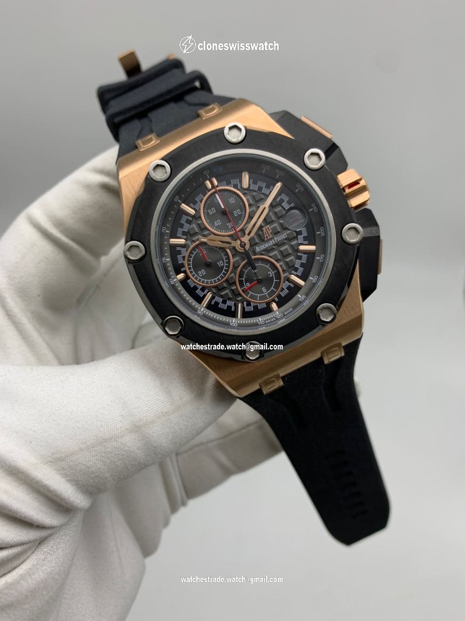 Audemars Piguet Royal Oak Offshore Gold Case Black Dial Audemars Piguet Royal Oak Offshore Gold Case Black Dial