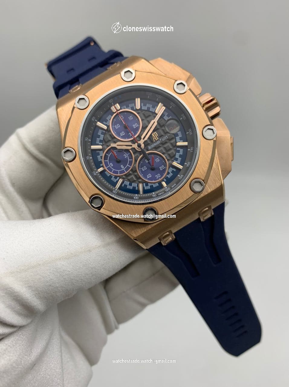 Audemars Piguet Royal Oak Offshore Blue Dial on Blue Strap Audemars Piguet Royal Oak Offshore Blue Dial on Blue Strap