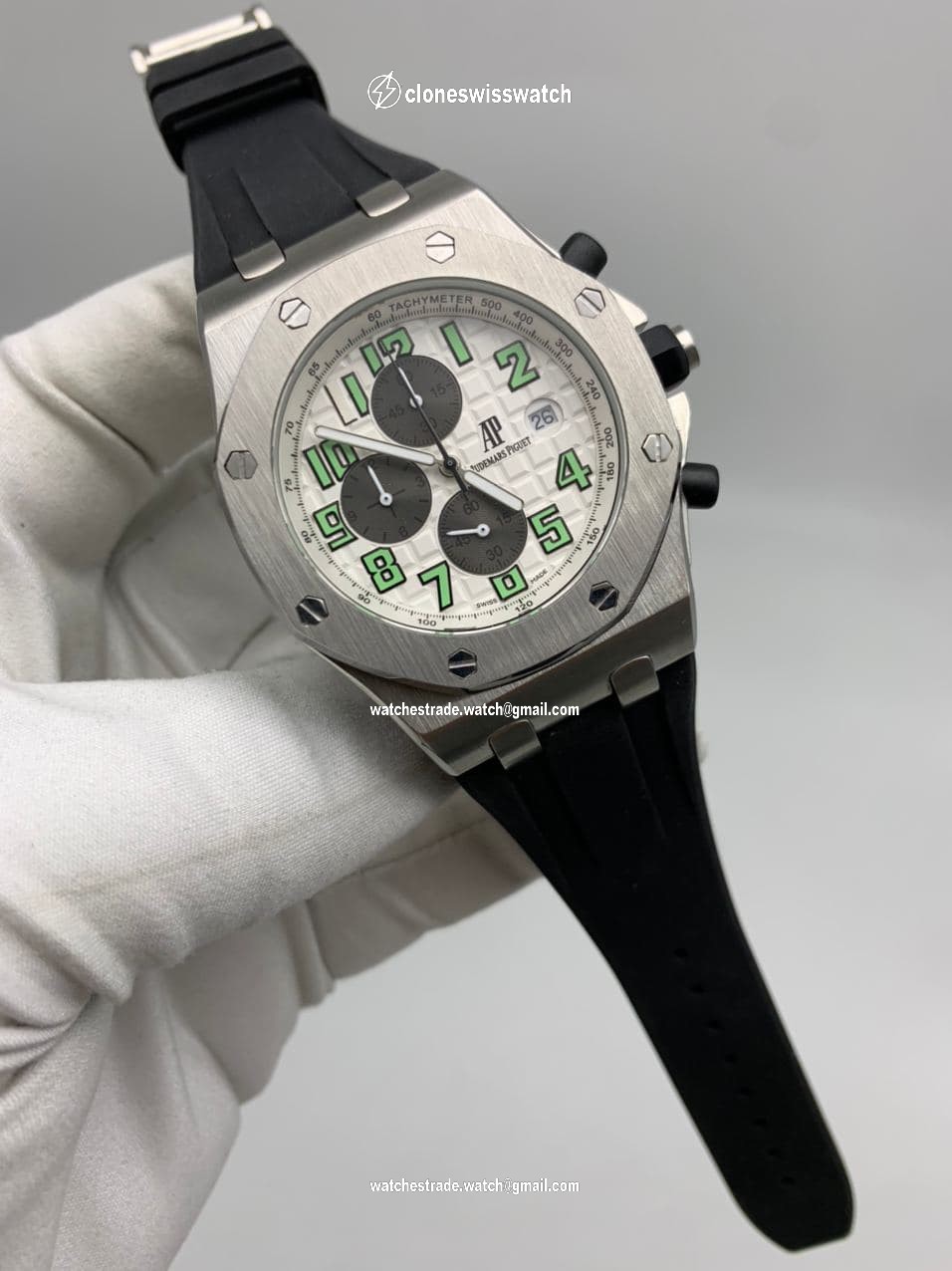 Audemars Piguet Royal Oak Offshore Whate Dial Green Audemars Piguet Royal Oak Offshore Whate Dial Green
