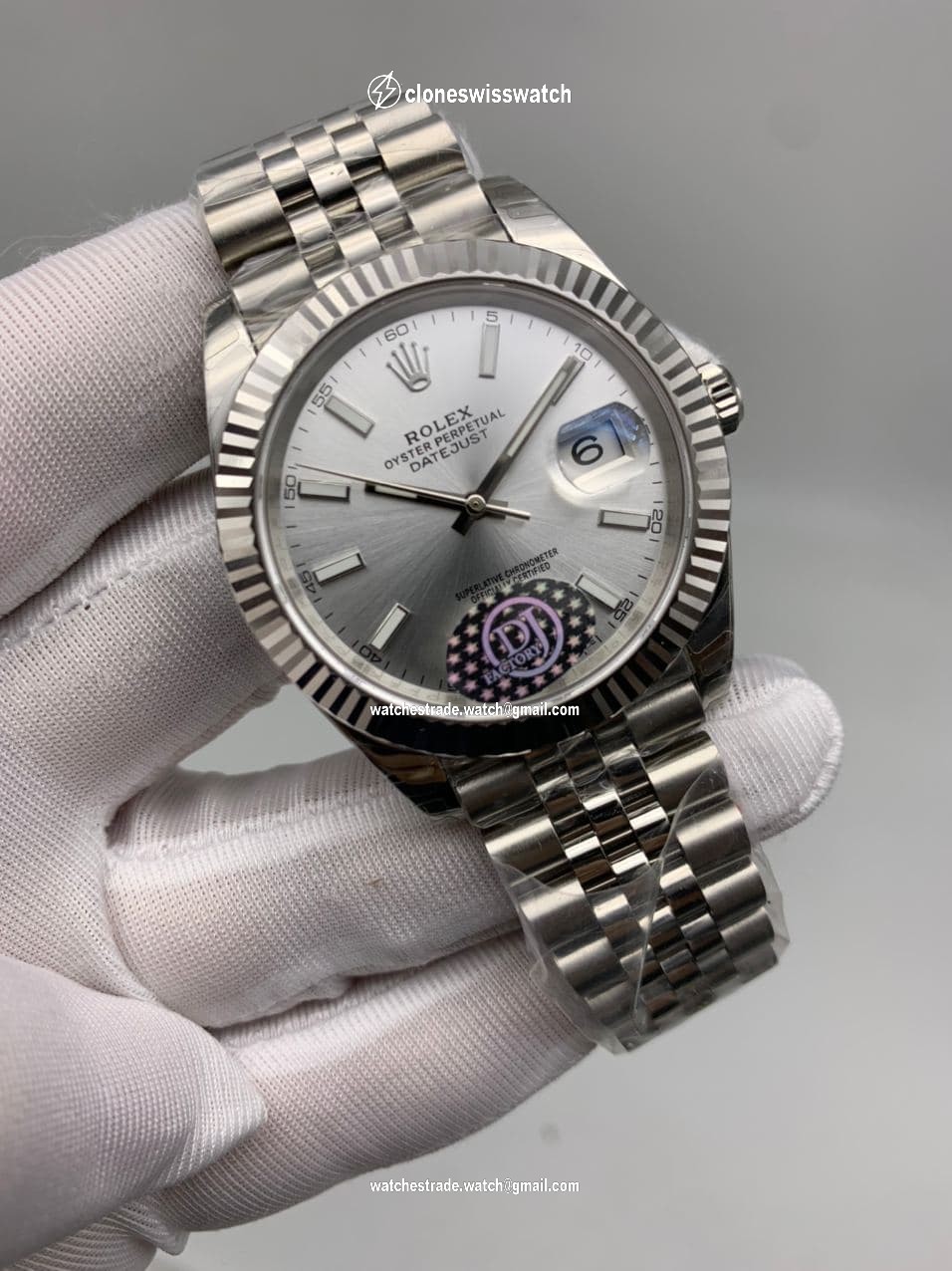 Rolers White Dial Solid Steel Juble Strap Rolers White Dial Solid Steel Juble Strap