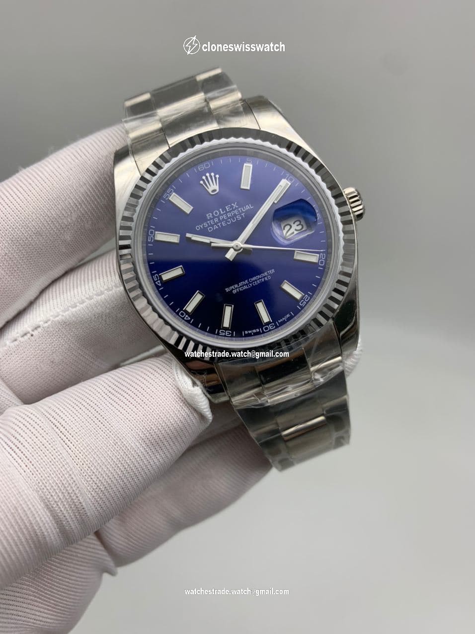 Rolex Datejust Blue Dial SS Strap Rolex Datejust Blue Dial SS Strap