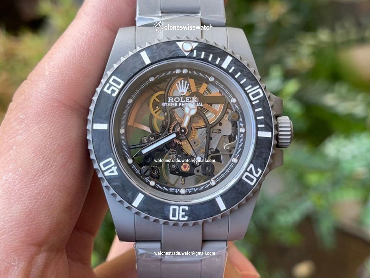 Andrea Pirlo Project Skeleton Submariner SS VRF Best Edition on SS Bracelet SA3130 Andrea Pirlo Project Skeleton Submariner SS VRF Best Edition on SS Bracelet SA3130