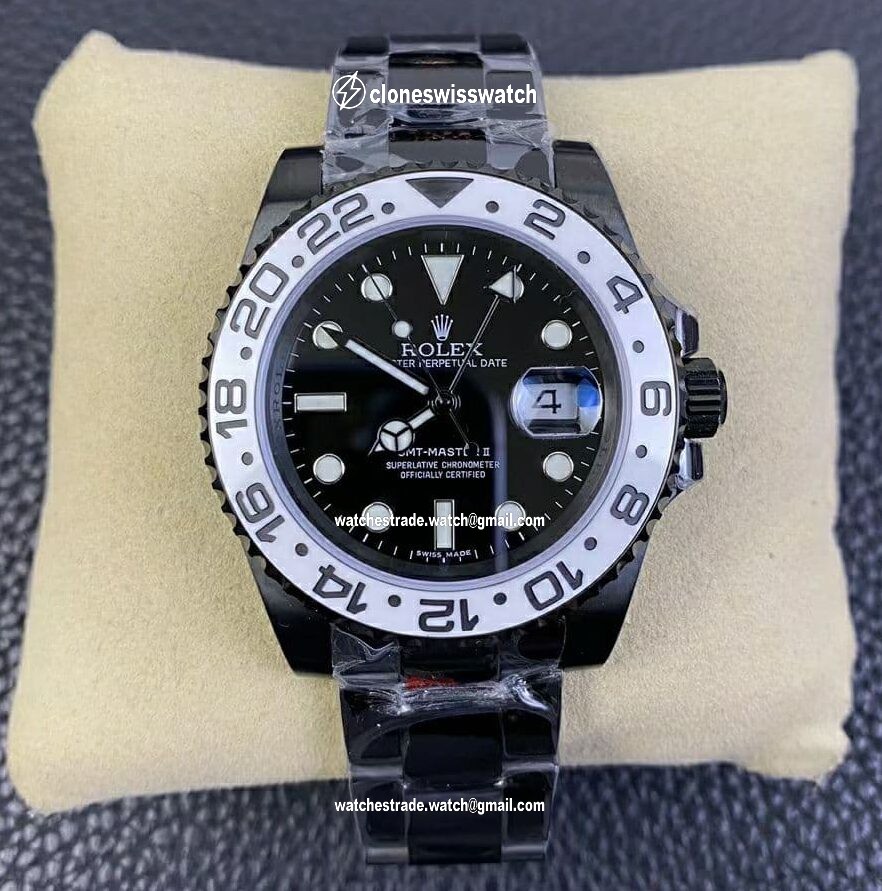 GMT-Master II Oreo PVD White Ceramic Bezel VRF 1:1 Best Edition Black Dial SA3186 CHS V2 GMT-Master II Oreo PVD White Ceramic Bezel VRF 1:1 Best Edition Black Dial SA3186 CHS V2