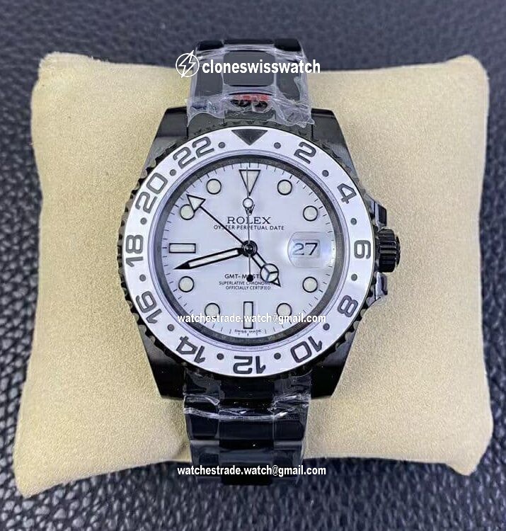 GMT-Master II Oreo PVD White Ceramic Bezel VRF 1:1 Best Edition White Dial SA3186 CHS V2 GMT-Master II Oreo PVD White Ceramic Bezel VRF 1:1 Best Edition White Dial SA3186 CHS V2