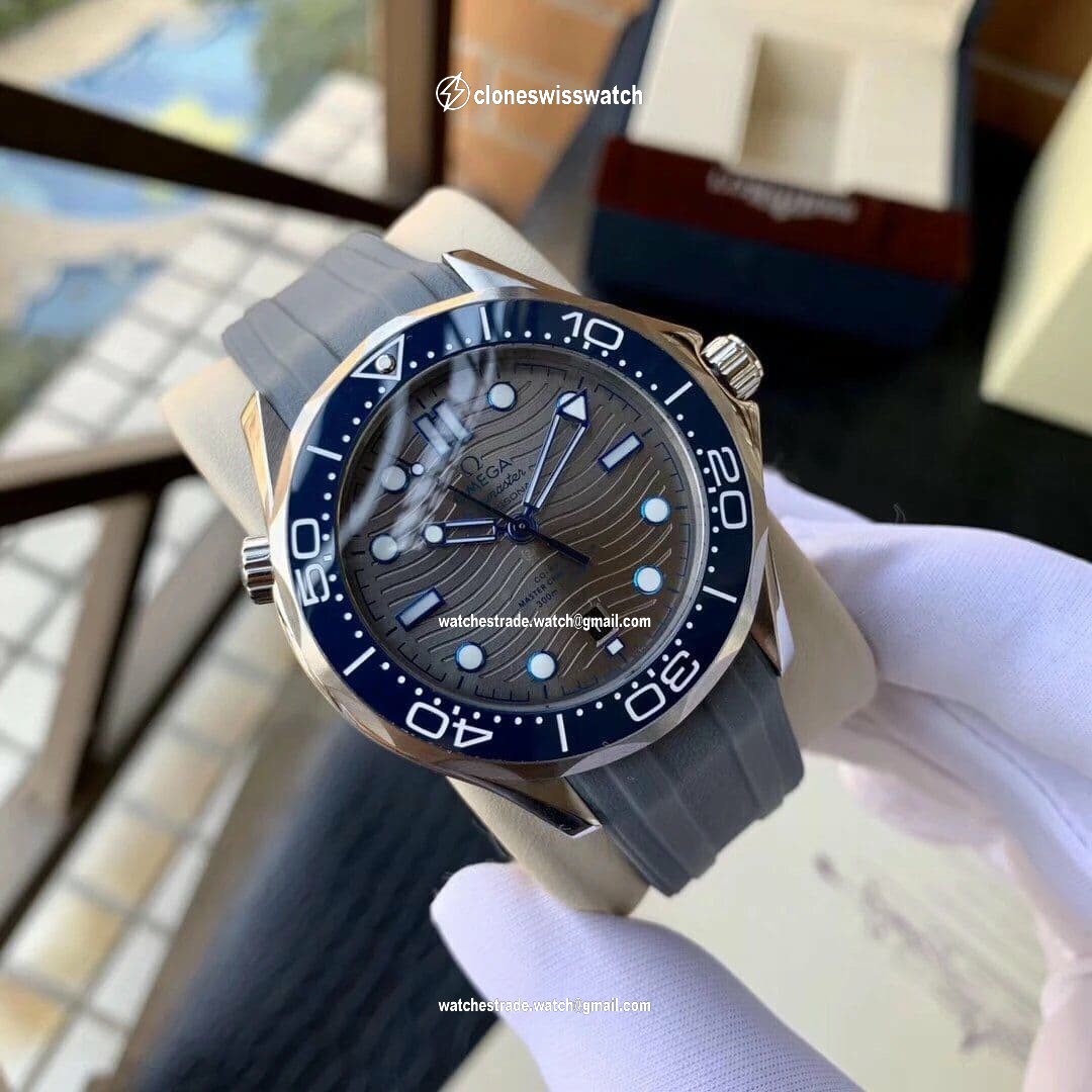 Omagat Seamaster Grey Dial Blue Strap Omagat Seamaster Grey Dial Blue Strap
