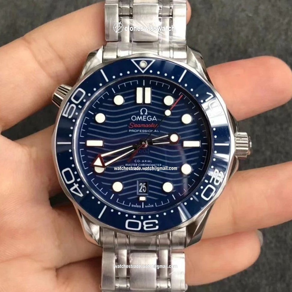 Seamaster Diver 300M SS/YS VSF 1:1 Best Edition YS Bezel Blue Dial on SS/YS Bracelet A8800 Seamaster Diver 300M SS/YS VSF 1:1 Best Edition YS Bezel Blue Dial on SS/YS Bracelet A8800