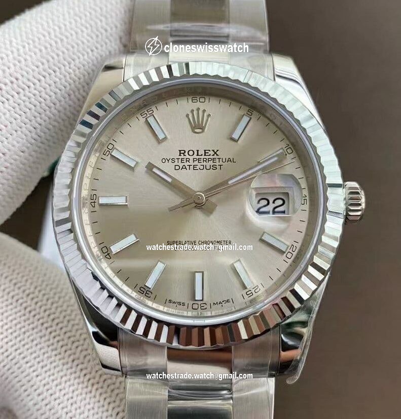 DateJust 41 126334 904L SS VSF 1:1 Best Edition Silver Dial on Oyster Bracelet VS3235 DateJust 41 126334 904L SS VSF 1:1 Best Edition Silver Dial on Oyster Bracelet VS3235