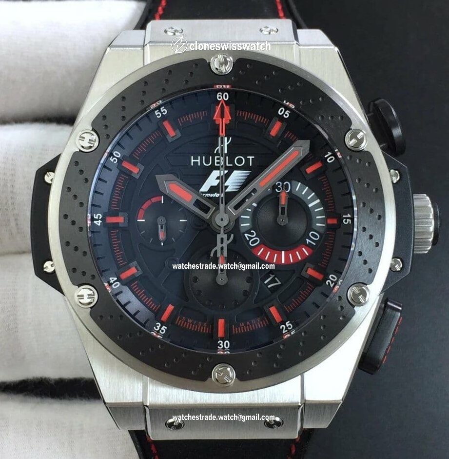 Big Bang Ferrari F1 Carbon Fiber V6F Limited Edition Black/Red Dial on Black Leather Strap HUB4100 Big Bang Ferrari F1 Carbon Fiber V6F Limited Edition Black/Red Dial on Black Leather Strap HUB4100