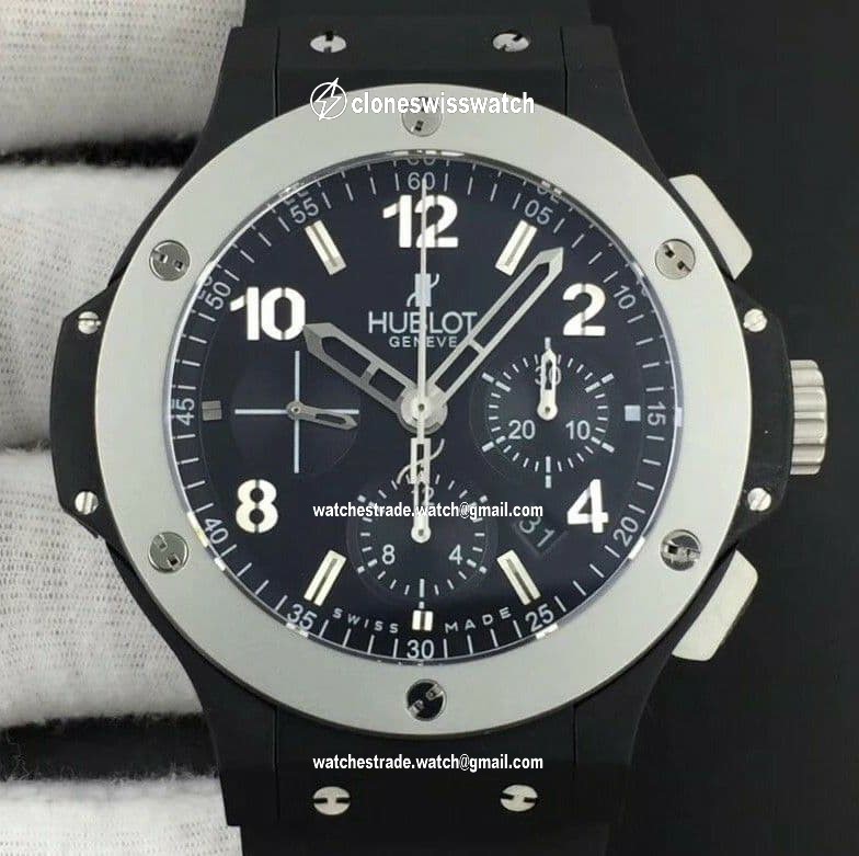 Big Bang 44mm Full Ceramic Gray Dial on Black Gummy Strap HUB4104 Big Bang 44mm Full Ceramic Gray Dial on Black Gummy Strap HUB4104