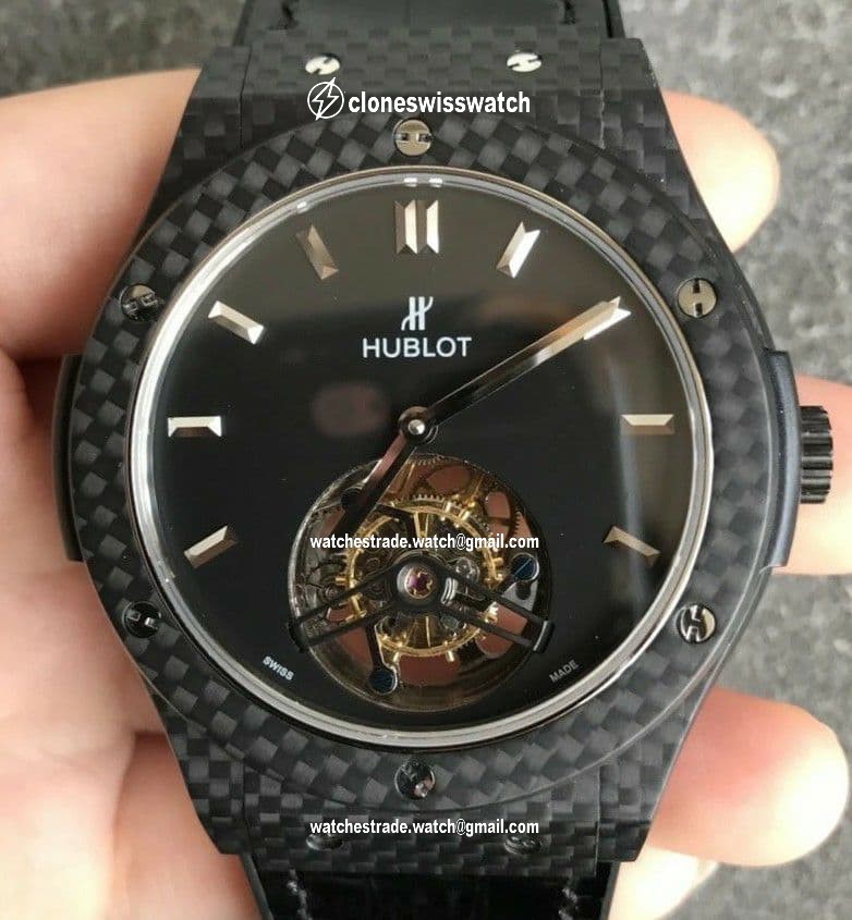 Big Bang Tourbillon Automatic PVD Black Dial on Black Rubber Strap Big Bang Tourbillon Automatic PVD Black Dial on Black Rubber Strap