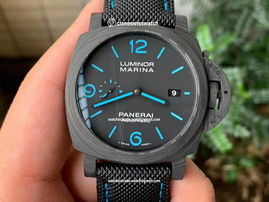 PAM1661 Carbotech VSF 1:1 Best Edition on Black Kevlar Composite Strap P.9010 Clone PAM1661 Carbotech VSF 1:1 Best Edition on Black Kevlar Composite Strap P.9010 Clone