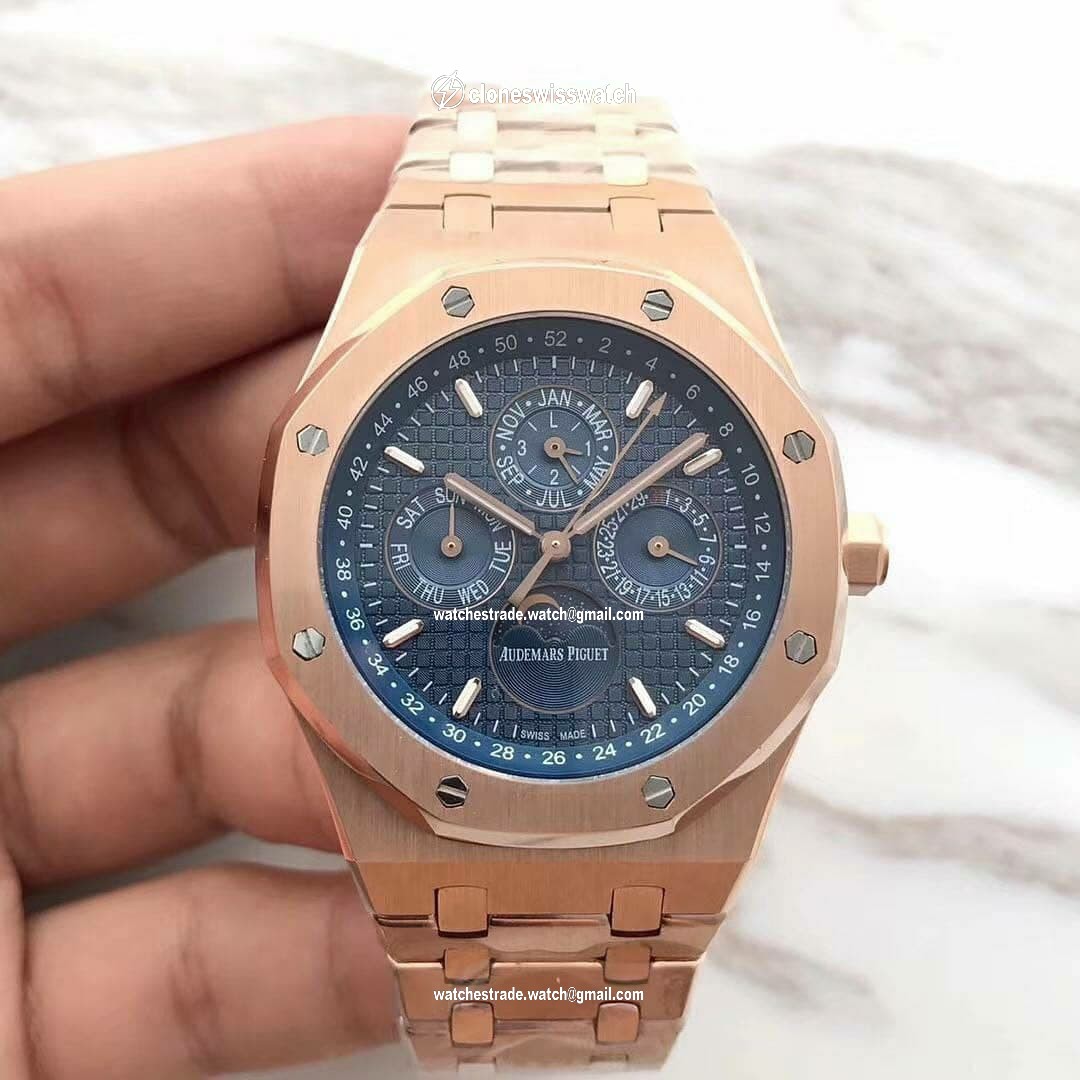 Royal Oak Perpetual Calendar 26574 RG/RG Blue JF A5134 Royal Oak Perpetual Calendar 26574 RG/RG Blue JF A5134