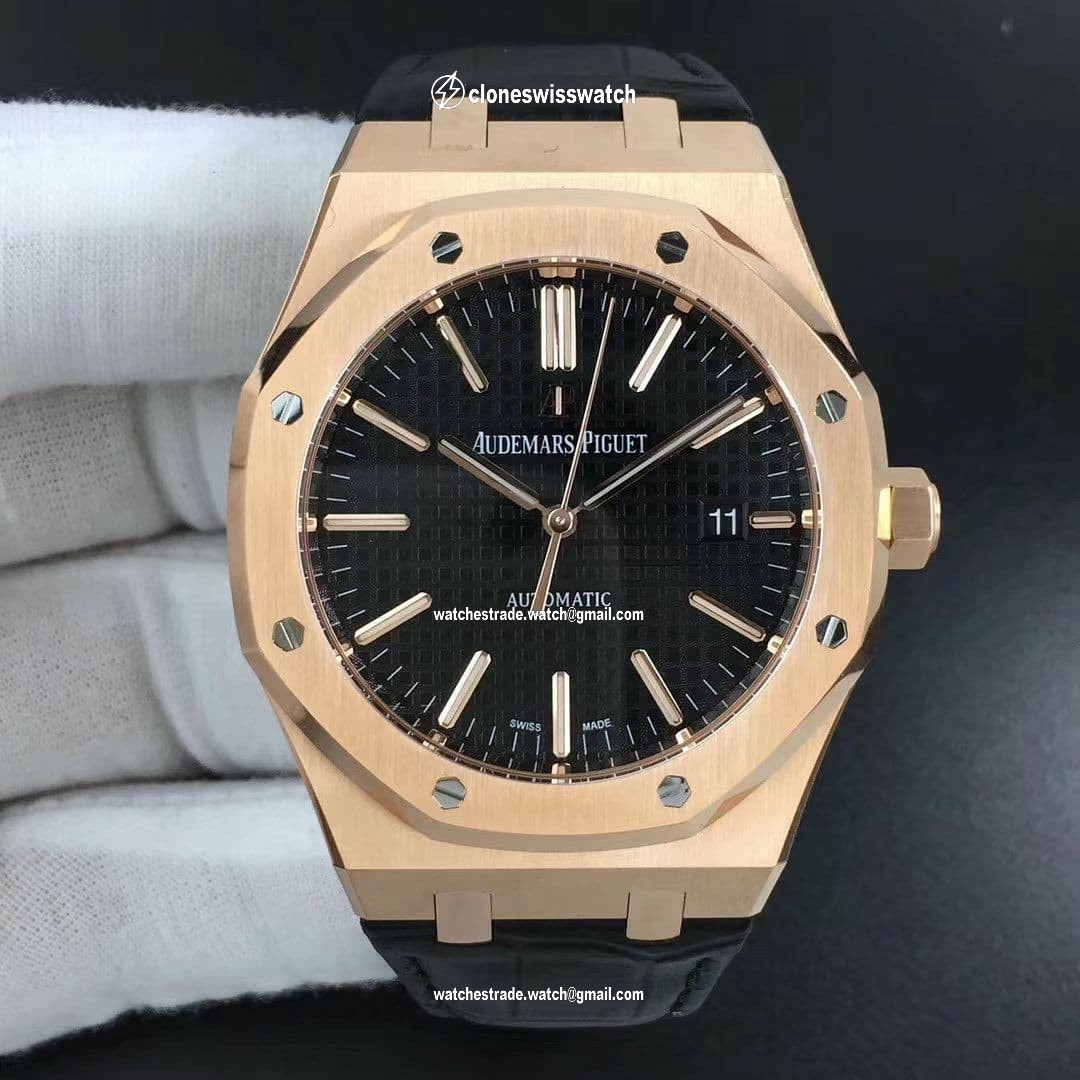 Royal Oak 15400 RG/LE Black OMF MY9015 Mod 3120 Royal Oak 15400 RG/LE Black OMF MY9015 Mod 3120