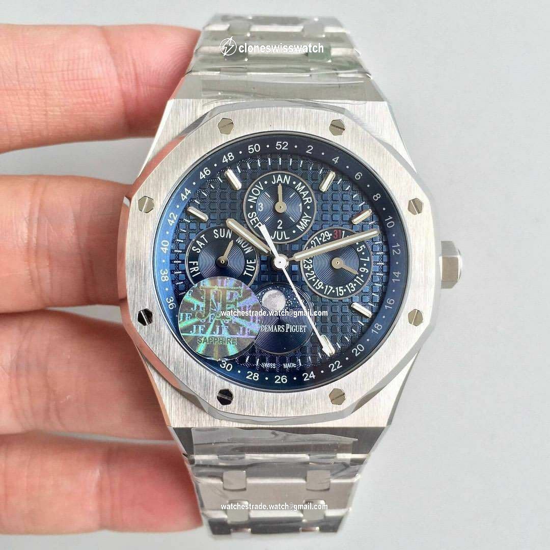 Royal Oak Perpetual Calendar 26574 SS/SS Blue JF A5134 Royal Oak Perpetual Calendar 26574 SS/SS Blue JF A5134