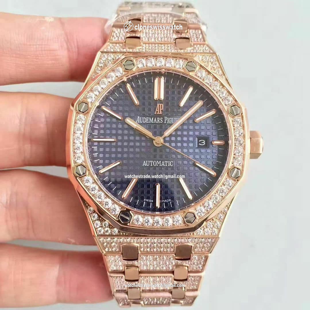 Royal Oak 41mm 15400OR 2019 RG/RG Diam Blue Dial TZF MY9015 Royal Oak 41mm 15400OR 2019 RG/RG Diam Blue Dial TZF MY9015