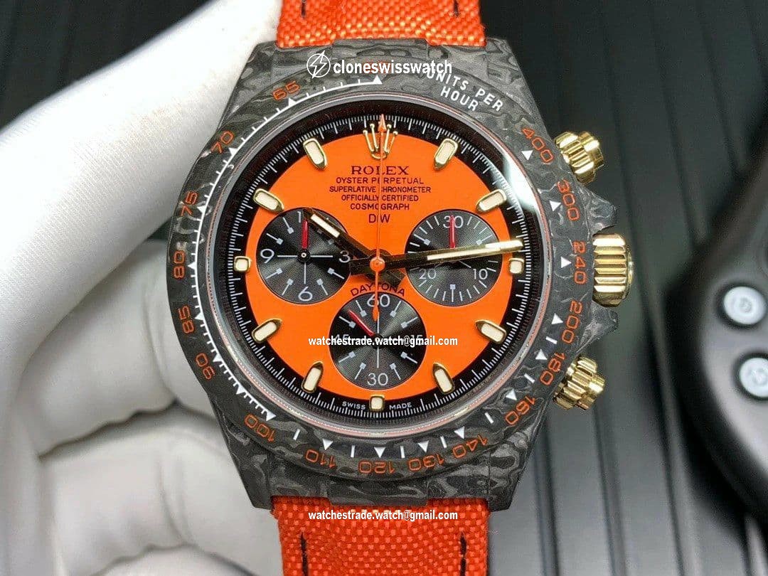 ROLDYT0271D - Daytona DIW Carbon Cream FC/NY Orange WWF A7750 ROLDYT0271D - Daytona DIW Carbon Cream FC/NY Orange WWF A7750
