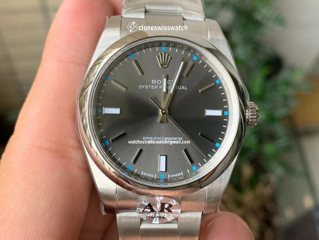 Oyster Perpetual 39mm 114300 ARF 1:1 Best Edition 904L SS Case and Bracelet Gray Rhodium Dial SH3132 Oyster Perpetual 39mm 114300 ARF 1:1 Best Edition 904L SS Case and Bracelet Gray Rhodium Dial SH3132